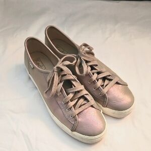 Keds Triple Kick Neon Metallic Lace Up Platform Sneaker SZ 7.5US
